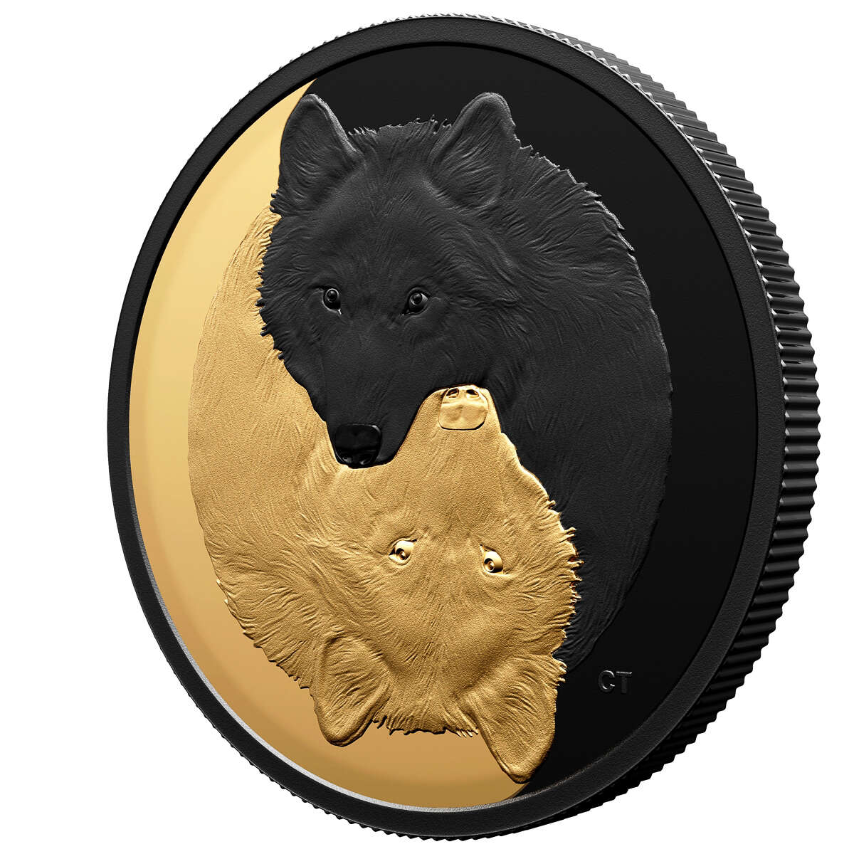 2021 $20 Black and Gold: The Grey Wolf - Pure Silver Coin Default Title