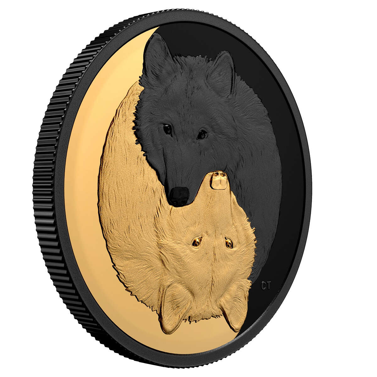 2021 $20 Black and Gold: The Grey Wolf - Pure Silver Coin Default Title