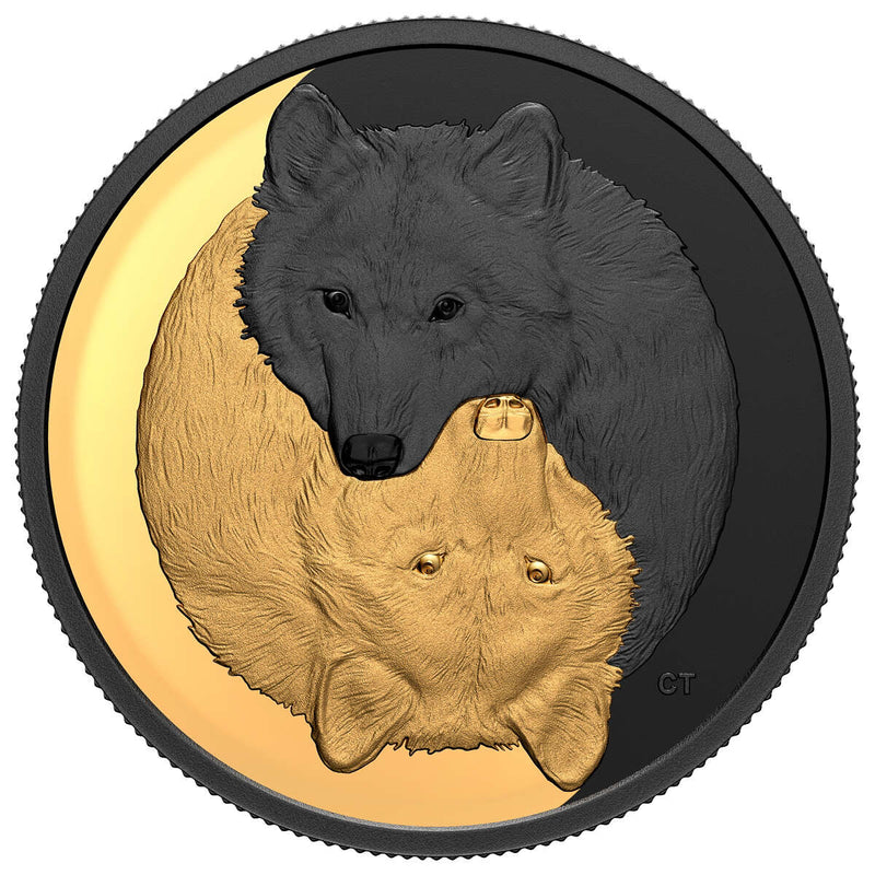 2021 $20 Black and Gold: The Grey Wolf - Pure Silver Coin Default Title
