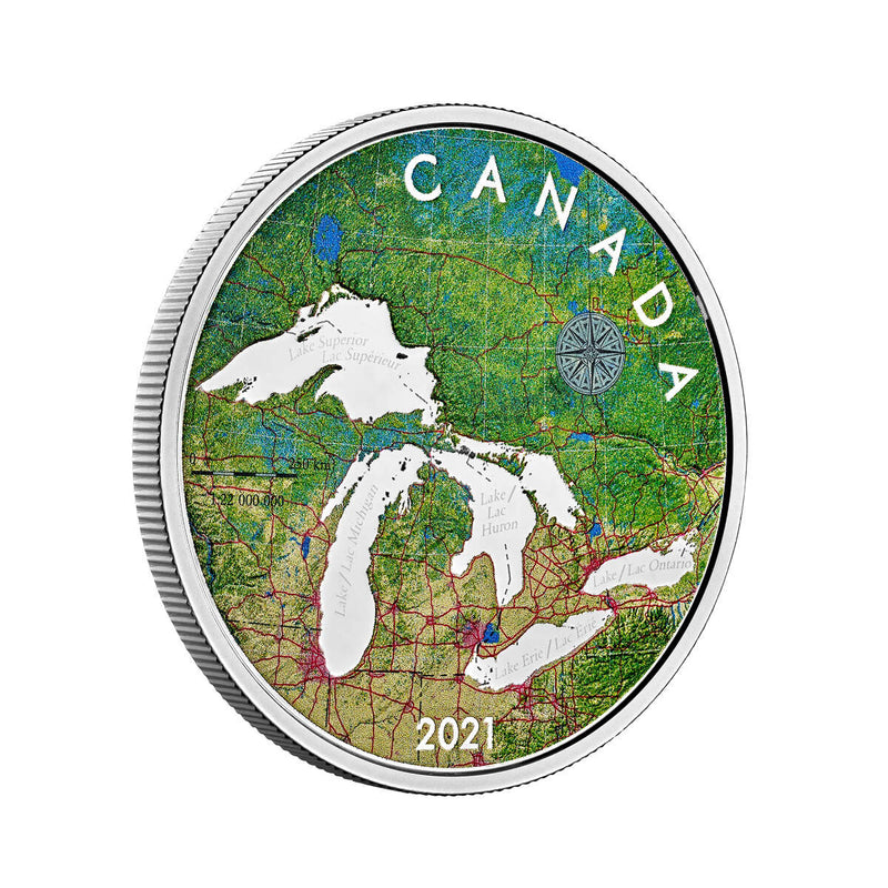 2021 $50 Great Lakes Tribute - Pure Silver Coin Default Title