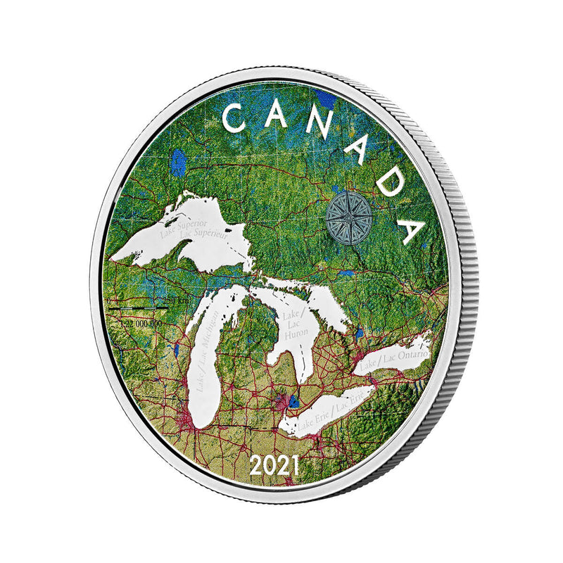 2021 $50 Great Lakes Tribute - Pure Silver Coin Default Title