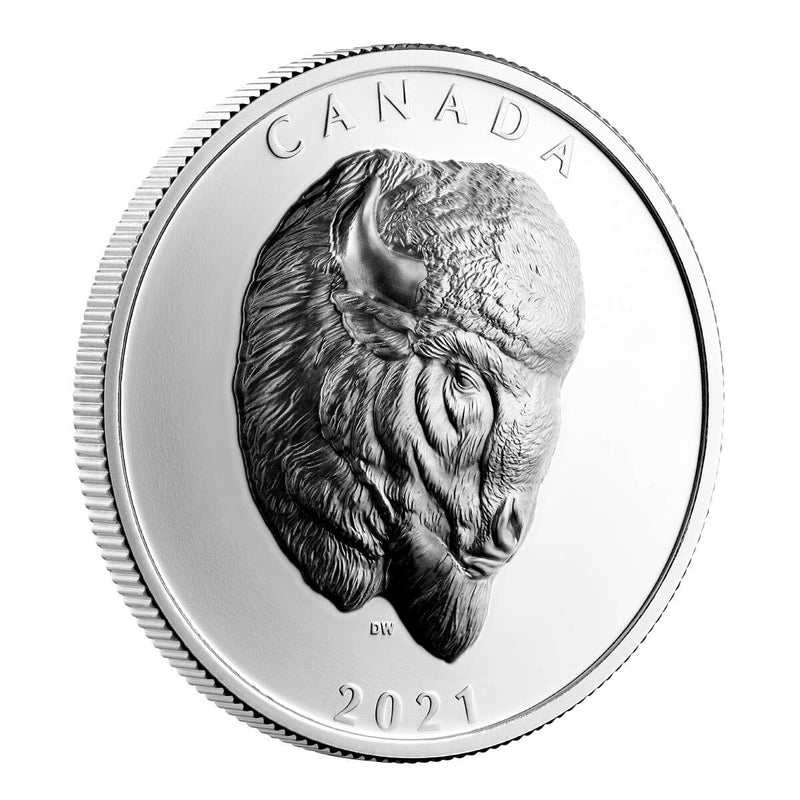 2021 $25 Bold Bison (EHR) - Pure Silver Coin Default Title