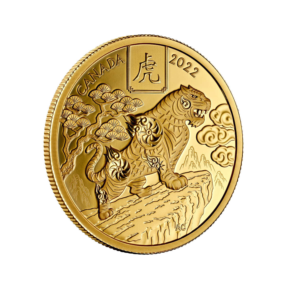 2022 $100 Lunar Year of the Tiger - Pure Gold Coin