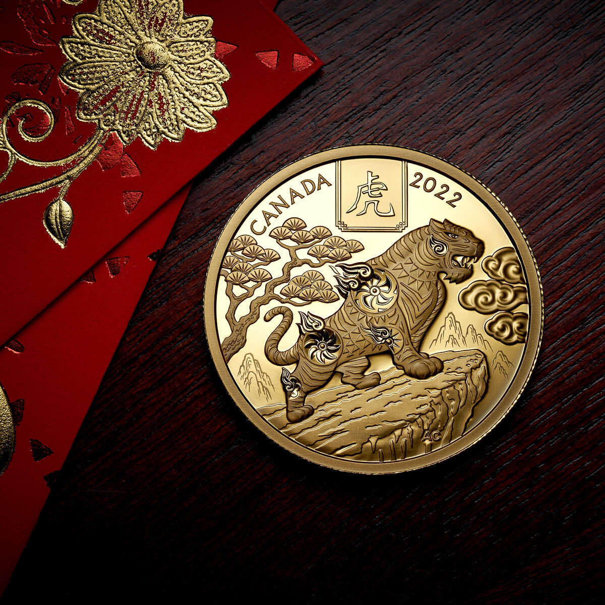 2022 $100 Lunar Year of the Tiger - Pure Gold Coin