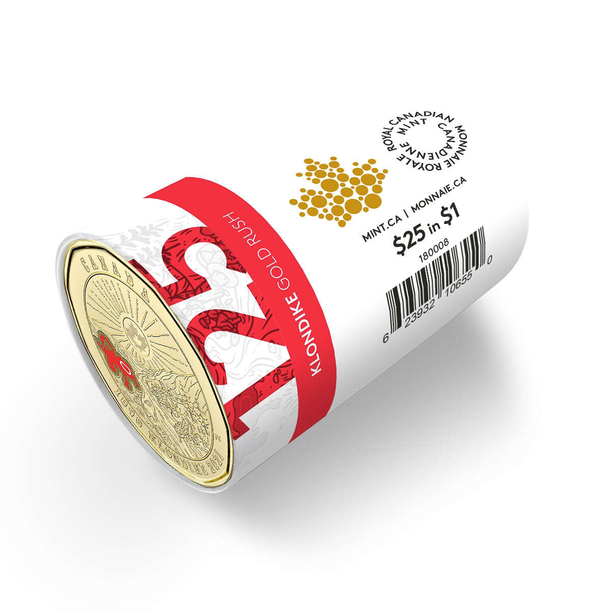 2021 $1 125th Anniversary of the Klondike Gold Rush Special Wrap Roll (Coloured) Default Title