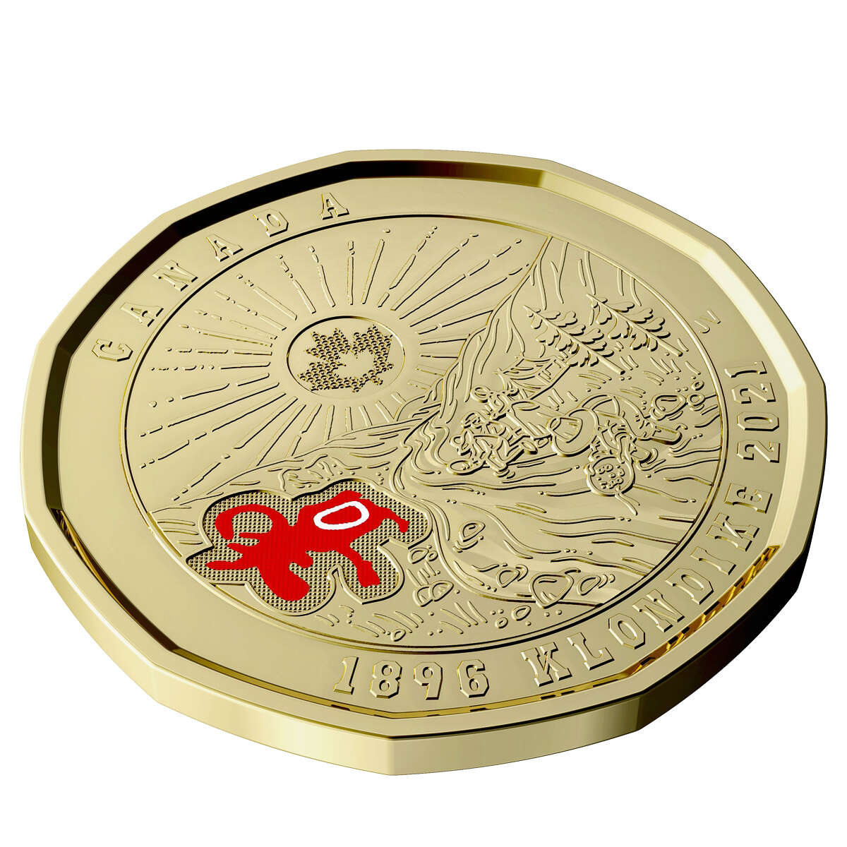 2021 $1 125th Anniversary of the Klondike Gold Rush Special Wrap Roll (Coloured) Default Title