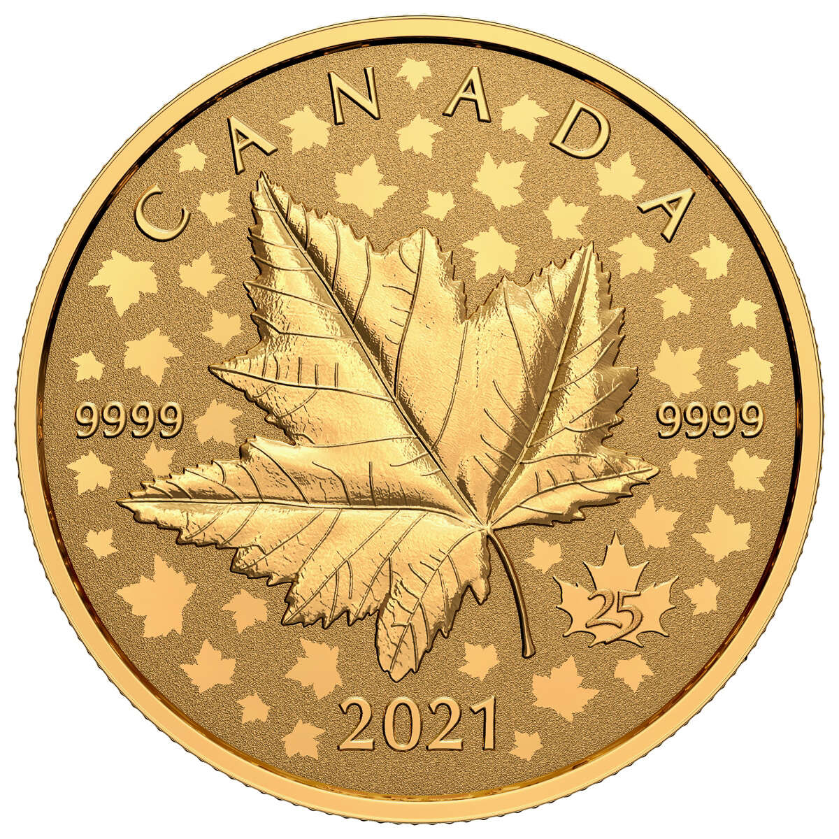 2021 $200 Maple Leaf Celebration - Pure Gold Piedfort Coin Default Title