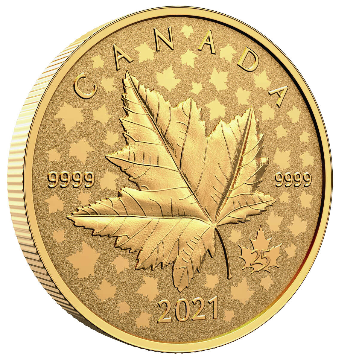 2021 $200 Maple Leaf Celebration - Pure Gold Piedfort Coin Default Title