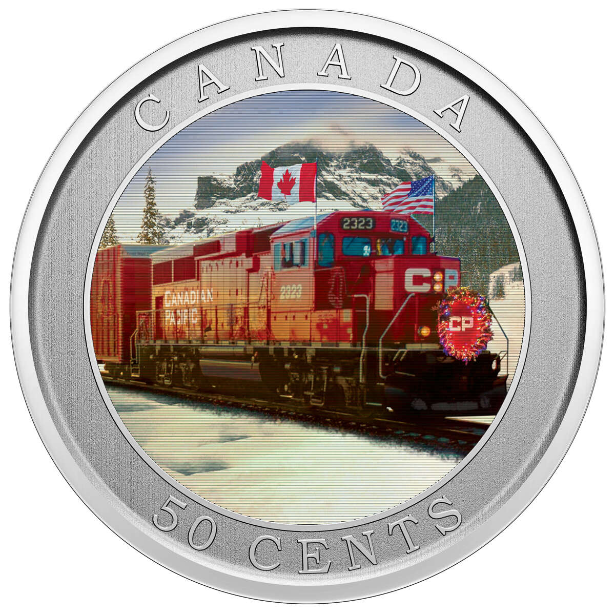 2022 50-Cent CP Holiday Train Lenticular Coin Default Title