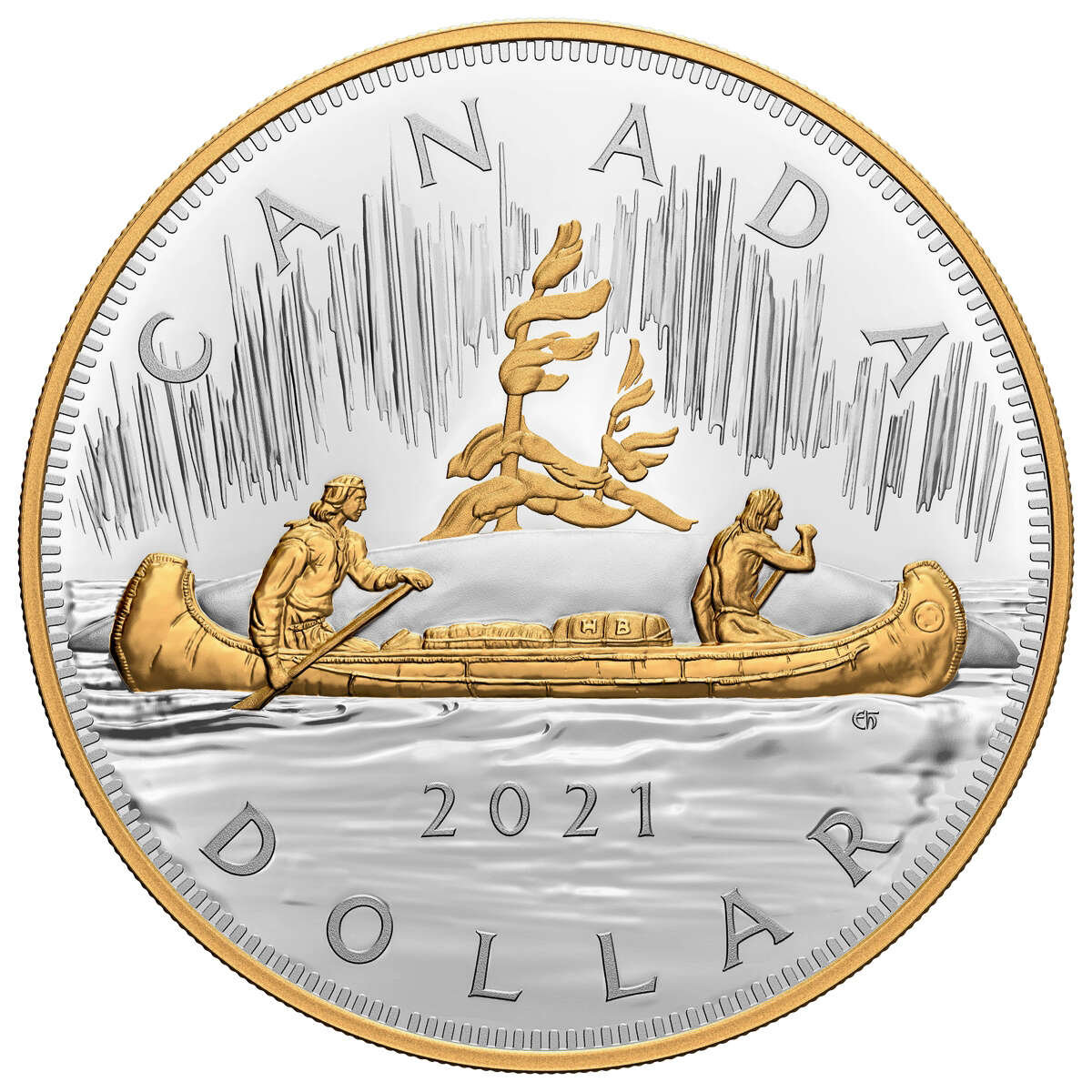 2021 $1 The Quintessential Voyageur Dollar - Pure Silver Coin Default Title