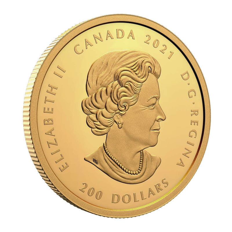 2021 $200 Purely Brilliant Collection: Forevermark Black Label Oval - Pure Gold Coin Default Title