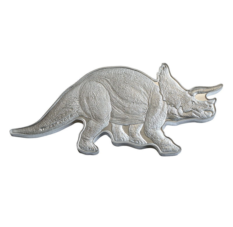 2022 $5 Dinosaurs of North America: Triceratops - Pure Silver Coin