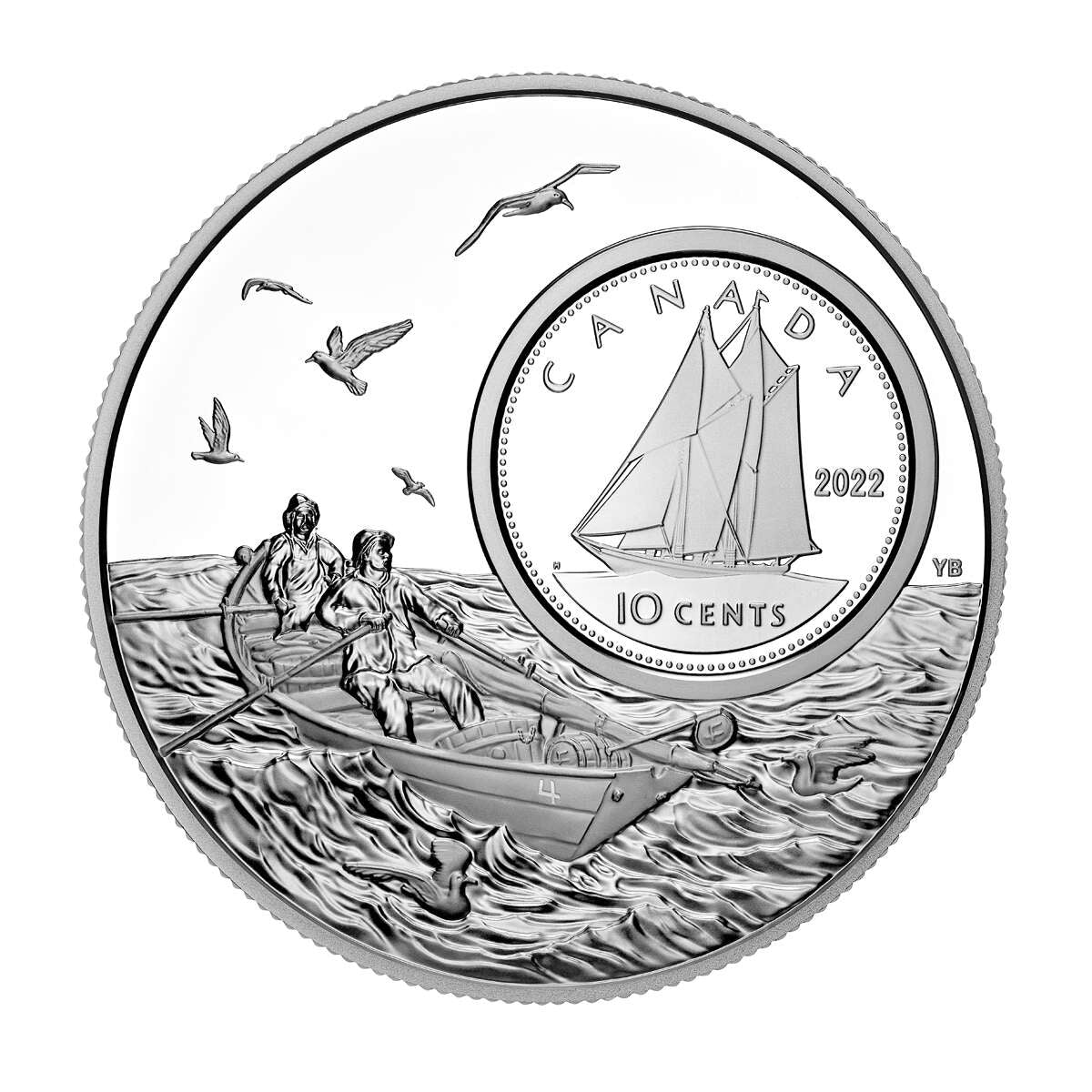 2022 10c The Bigger Picture: Bluenose: Pure Silver Coin Default Title