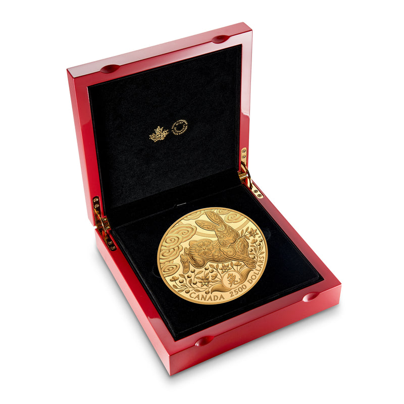 2023 $2500 Lunar Year of the Rabbit - Pure Gold Coin