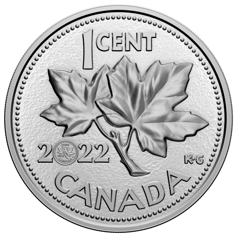 2022 1 Cent 10th Anniversary of the Last Penny - Pure Silver 5-Kilo Coin