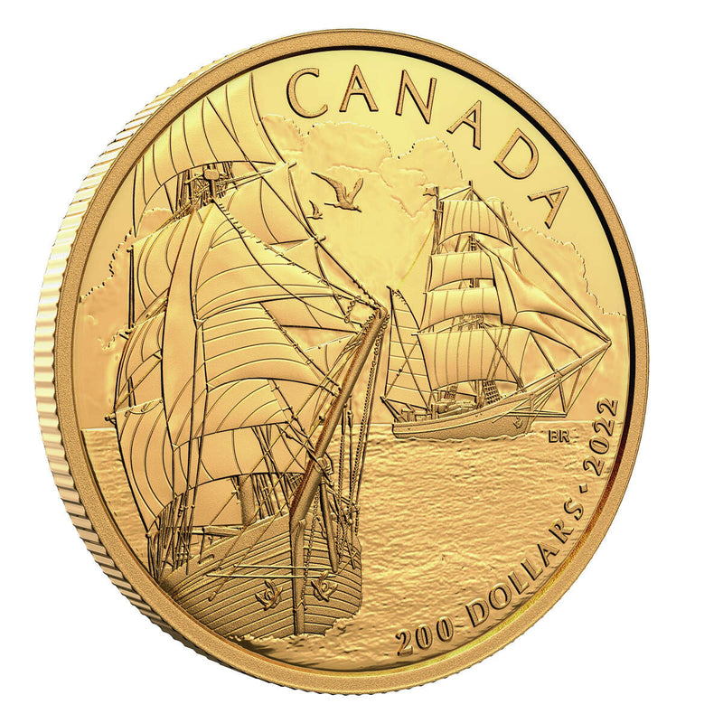 2022 $200 Tall Ships: Brigantine - Pure Gold Coin