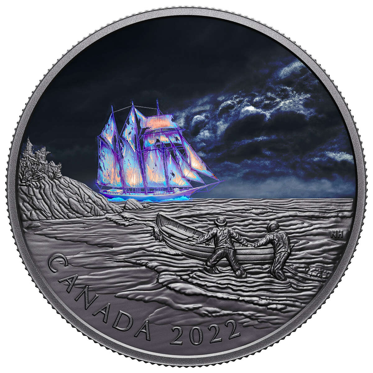 2022 $50 Canadian Ghost Ship - Pure Silver Coin Default Title