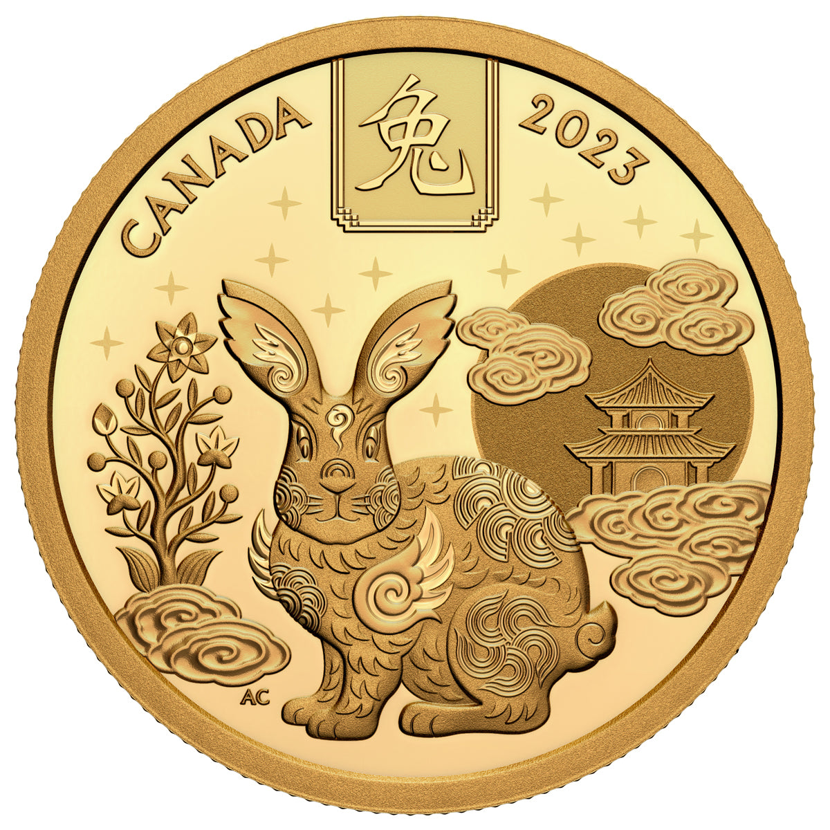 2023 $100 Lunar Year of the Rabbit - Pure Gold Coin