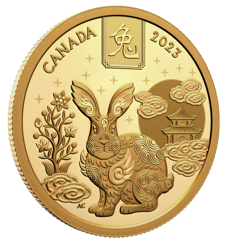 2023 $100 Lunar Year of the Rabbit - Pure Gold Coin