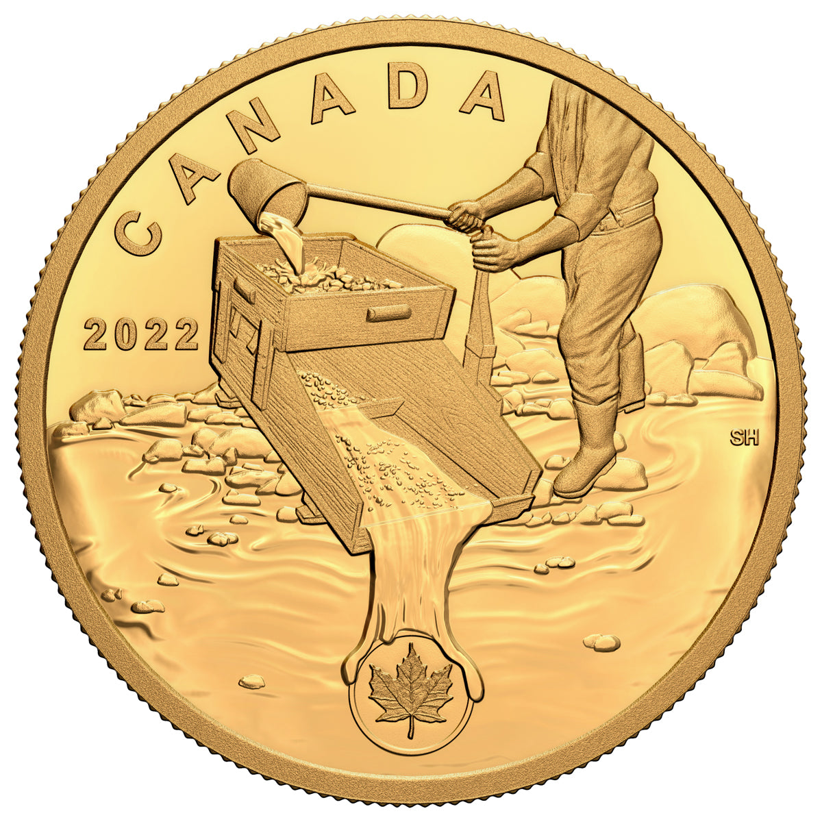 2022 $350 Klondike Gold Rush: Prospecting for Gold - Pure Gold Coin