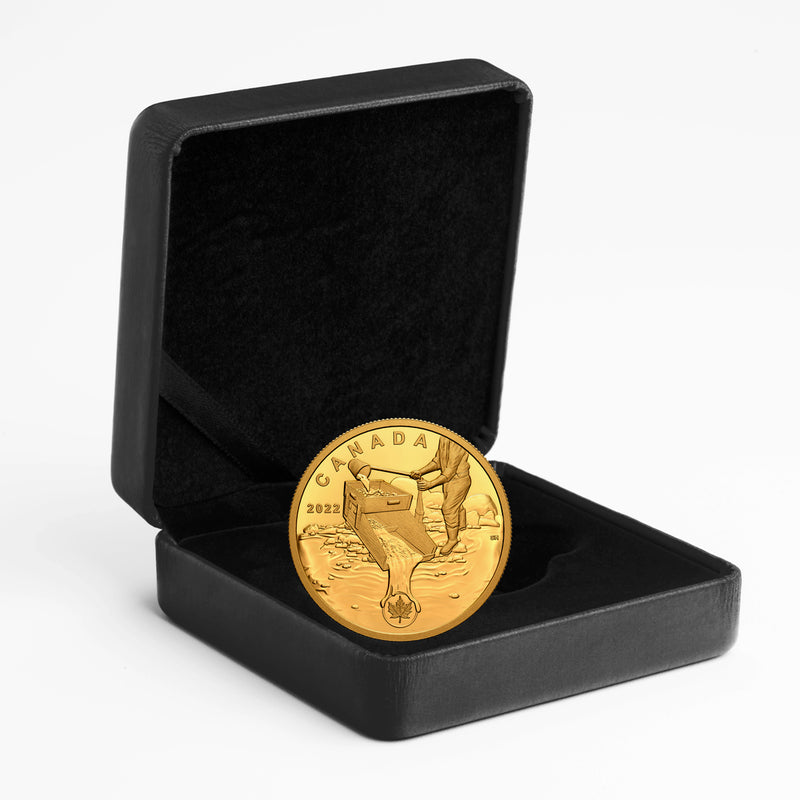 2022 $350 Klondike Gold Rush: Prospecting for Gold - Pure Gold Coin
