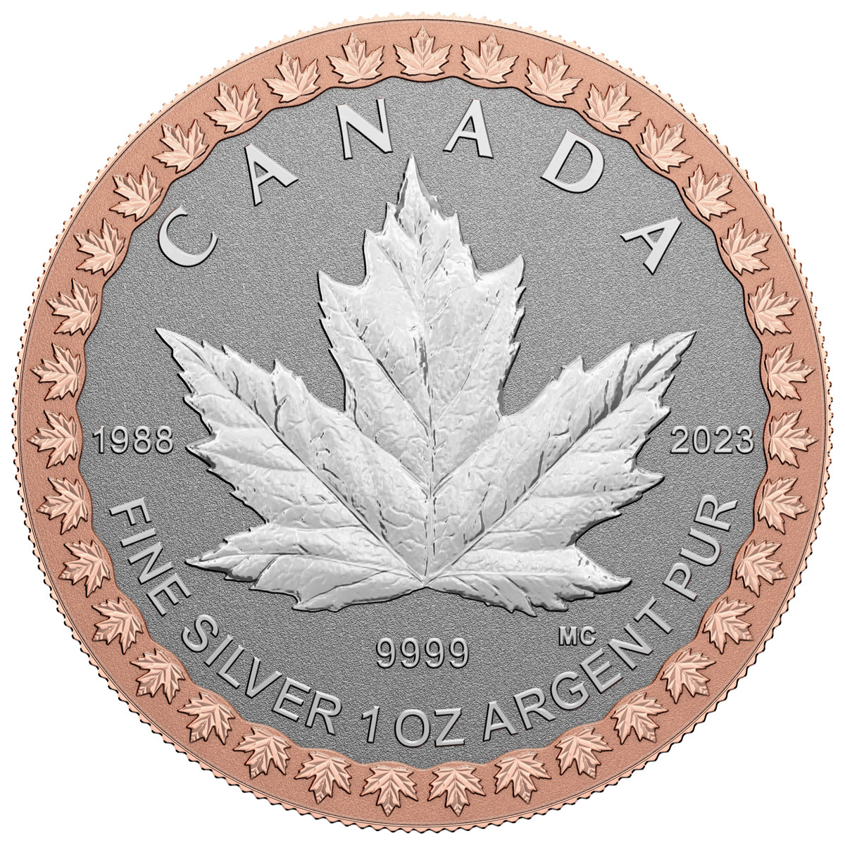 2023 35th Anniversary of the Silver Maple Leaf - Pure Silver Fractional Set