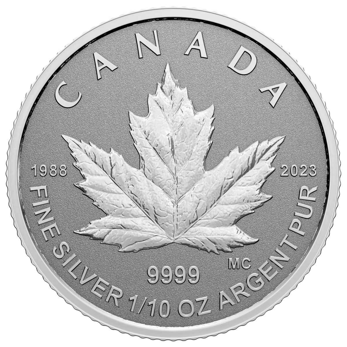 2023 35th Anniversary of the Silver Maple Leaf - Pure Silver Fractional Set