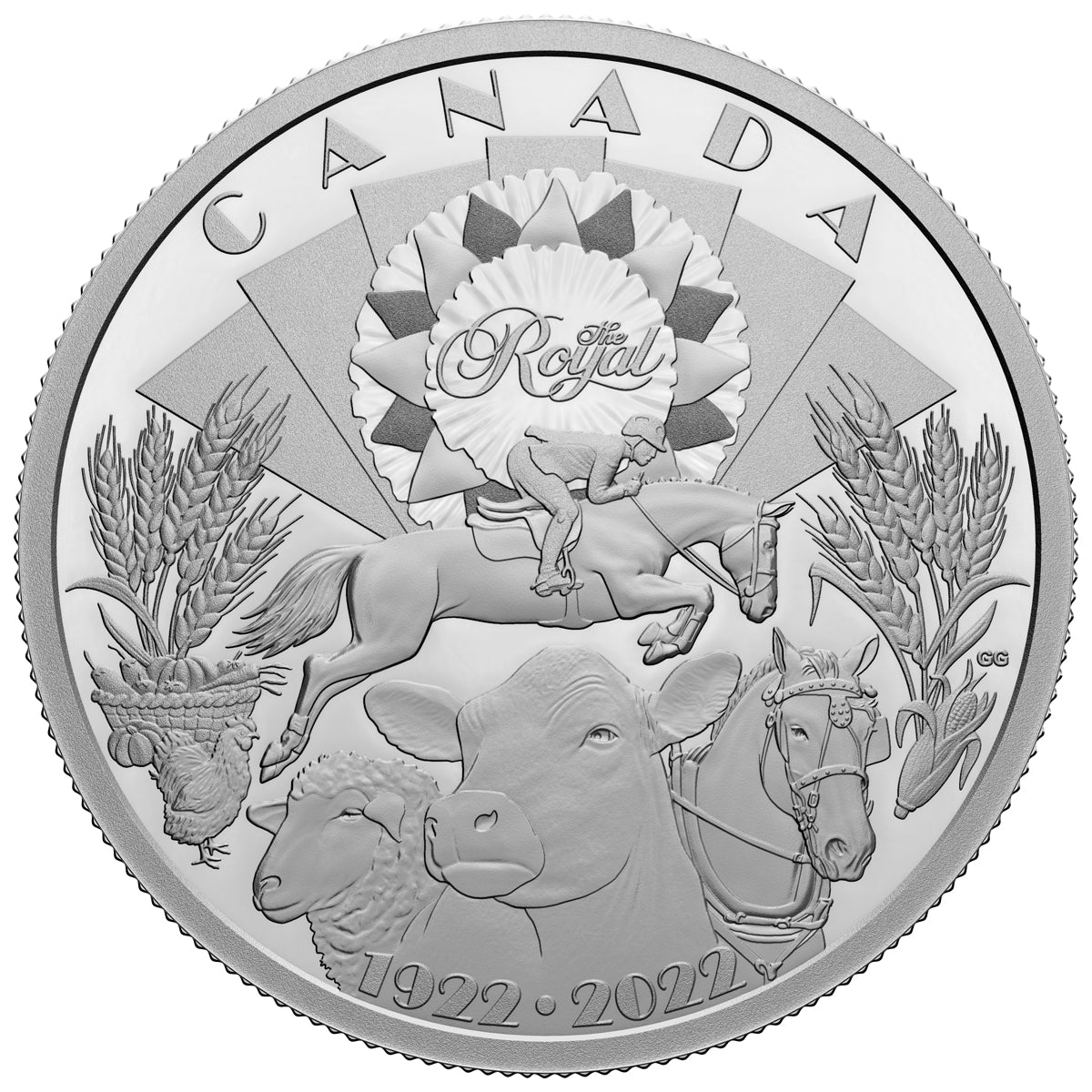 2022 $30 100th Anniversary of the Royal Agricultural Winter Fair - Pure Silver Coin