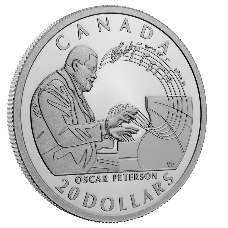 2022 $20 Celebrating Oscar Peterson - Pure Silver Coin