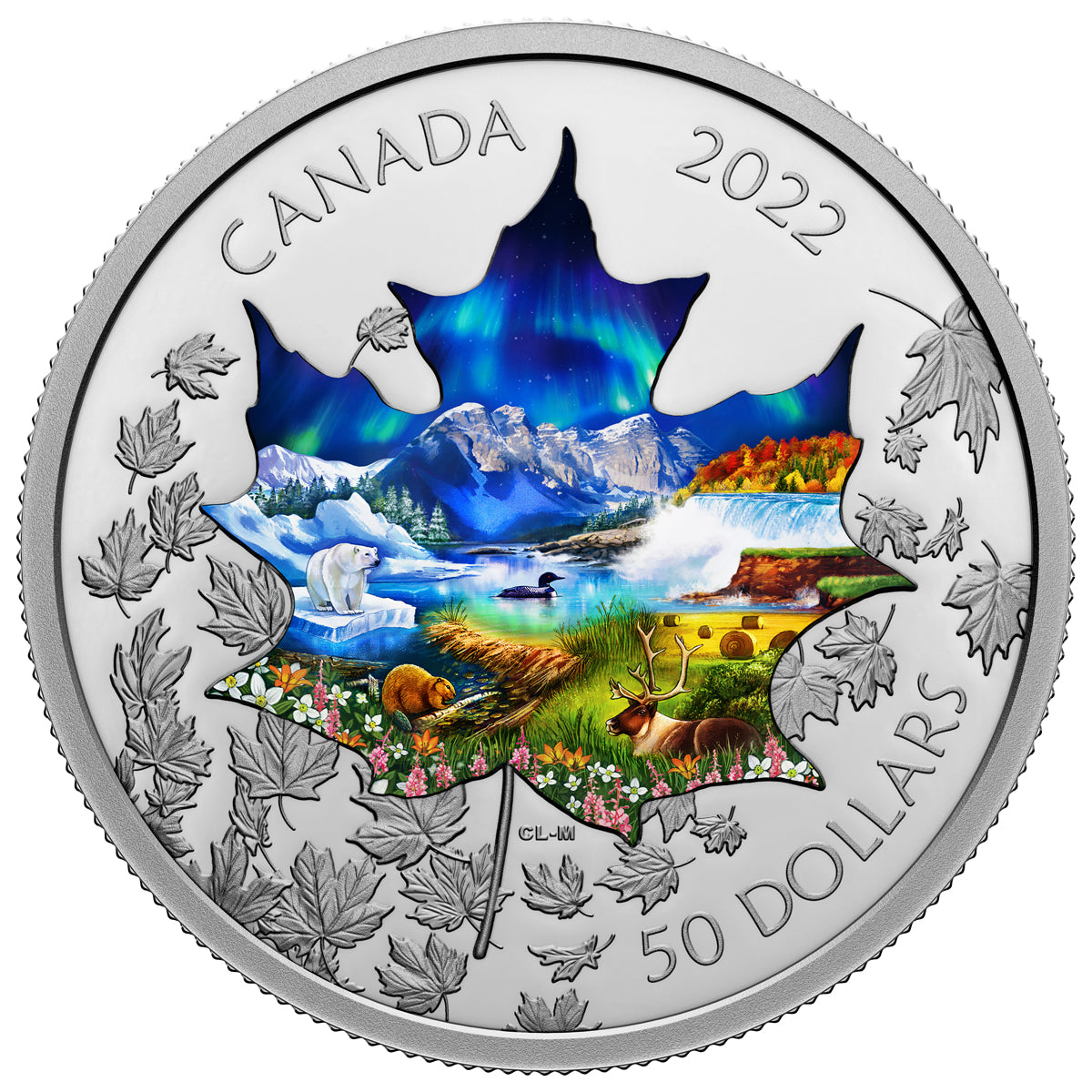 2022 $50 Canadian Collage - Pure Silver Coin