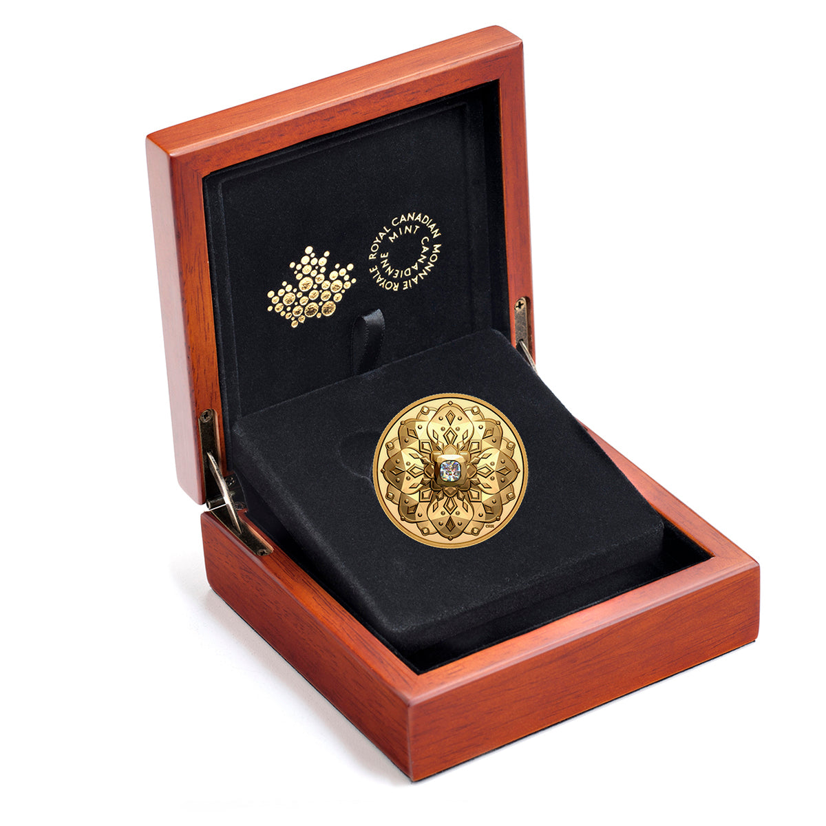 2022 $200 Purely Brilliant Collection: Forevermark Black Label Cushion - Ultra-High Relief Pure Gold Coin