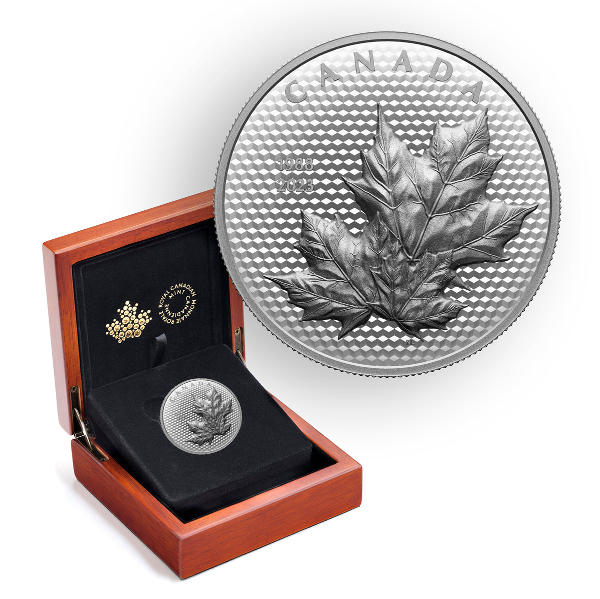 2023 $50 Maple Leaves in Motion - Pure Silver Coin