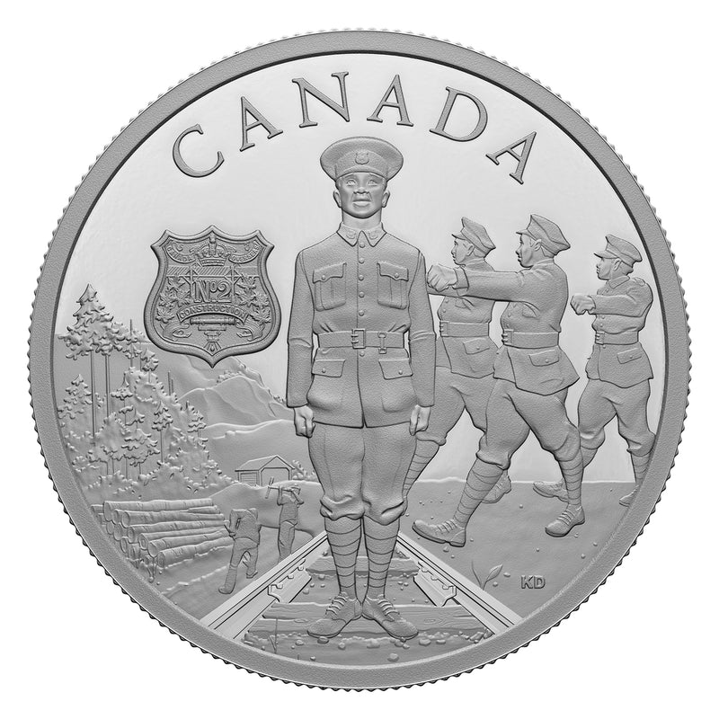 2023 $20 Commemorating Black History: No. 2 Construction Battalion - Pure Silver Coin