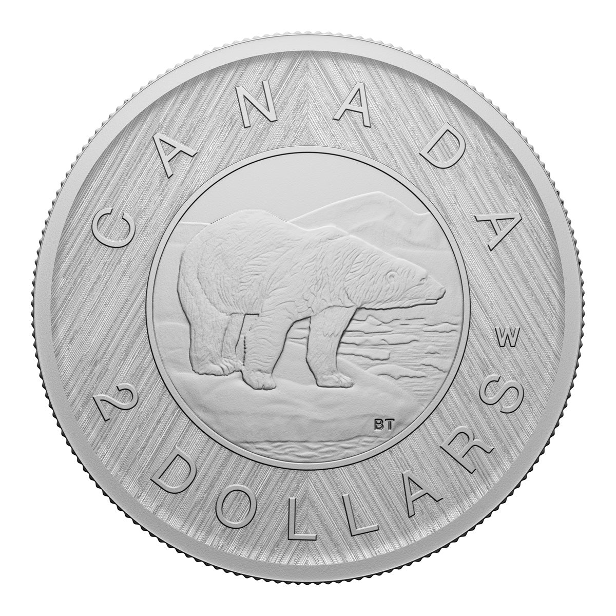 2023 $2 Tribute: W Mint Mark Polar Bear - Pure Silver Coin