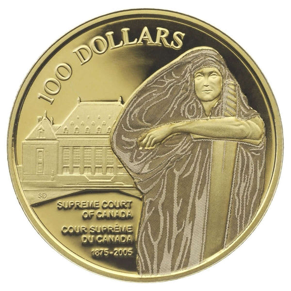 2005 $100 The Supreme Court of Canada, 130th Anniversary - 14-kt. Gold Coin Default Title