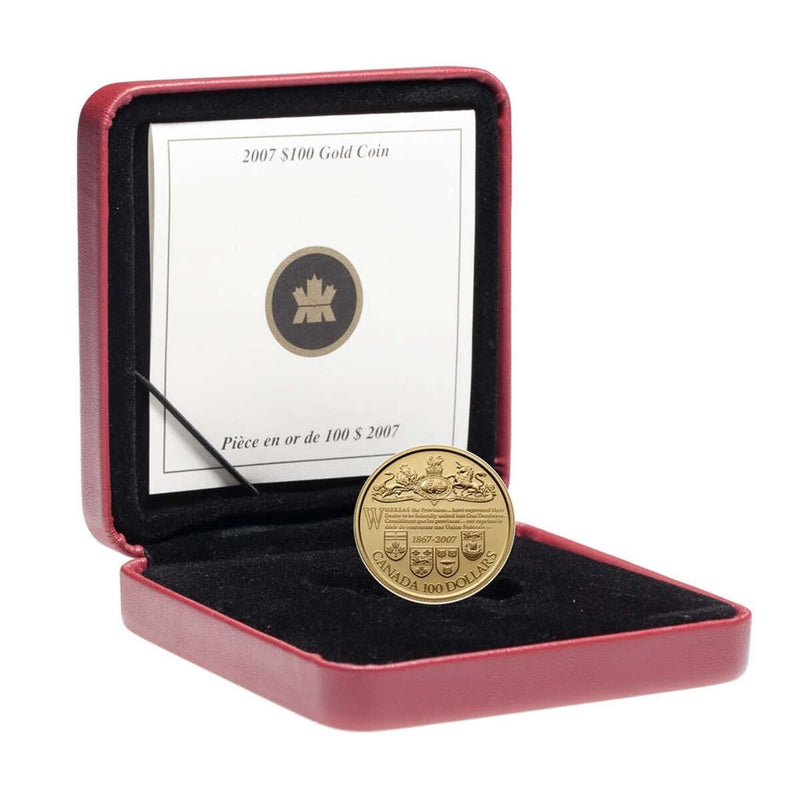 2007 $100 The Dominion of Canada, 140th Anniversary - 14-kt. Gold Coin Default Title
