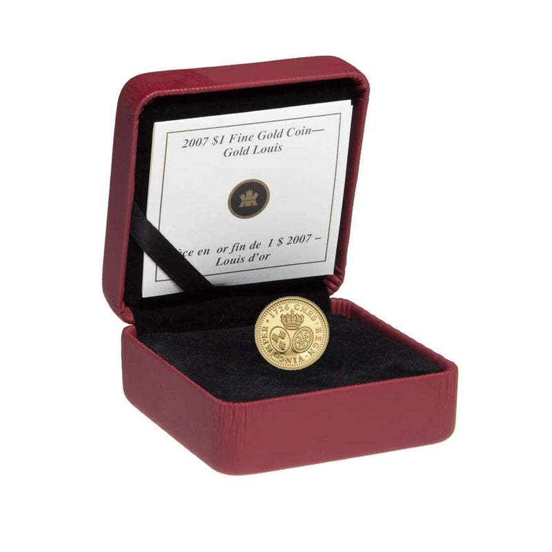2007 $1 1726 Louis d'or Aux Lunettes - Pure Gold Coin Default Title