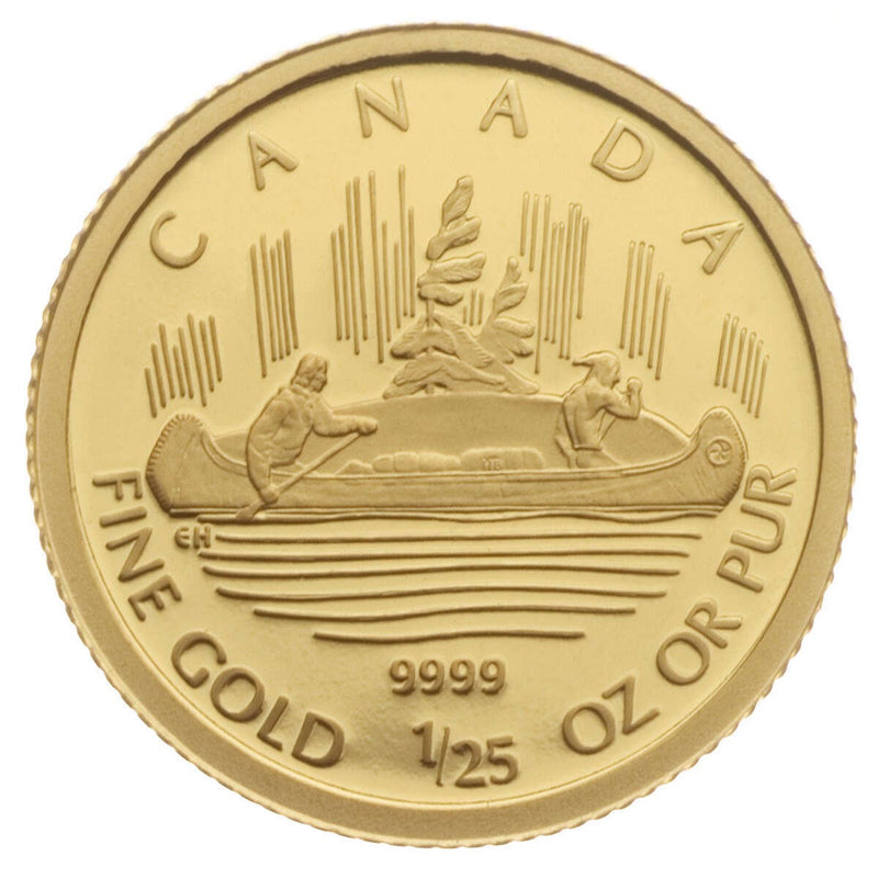 2005 50c Voyageur Design by Emanuel Hahn, 70th Anniversary - Pure Gold Coin