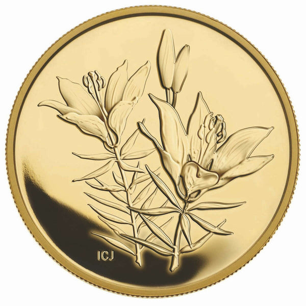 2005 $350 Provincial Flora: The Western Red Lily (Saskatchewan) - Pure Gold Coin Default Title