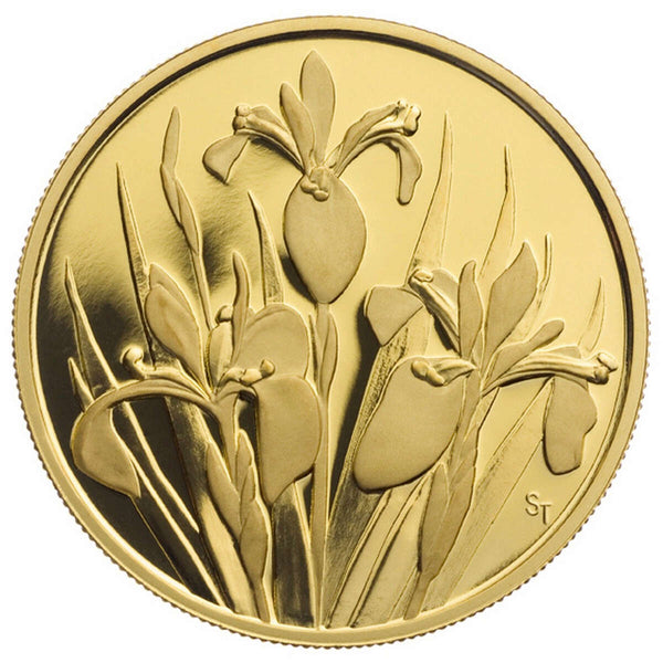 2006 $350 Provincial Coat of Arms: Quebec (Iris Versicolor/ The Blue Flag) - Pure Gold Coin Default Title