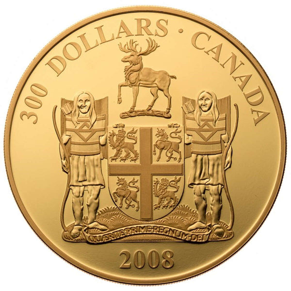 2008 $300 Newfoundland: Provincial Coat of Arms - 14-kt. Gold Coin Default Title
