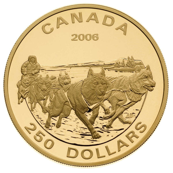 2006 $250 Dog Sled Team -14kt Gold Coin Default Title