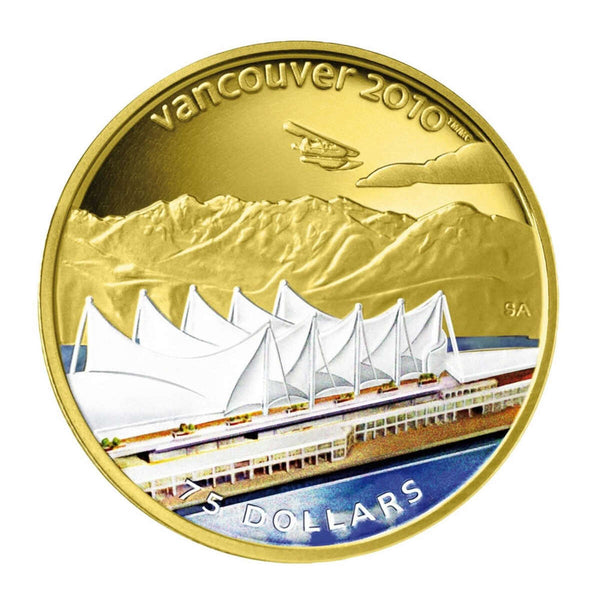 2008 $75 Vancouver 2010 Olympic Winter Games: Home of the 2010 Olympic Winter Games - 14-kt. Gold Coin Default Title
