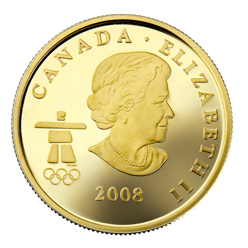 2008 $75 Vancouver 2010 Olympic Winter Games: Home of the 2010 Olympic Winter Games - 14-kt. Gold Coin