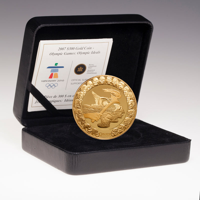 2007 $300 Olympic Ideals - 14kt. Gold Coin