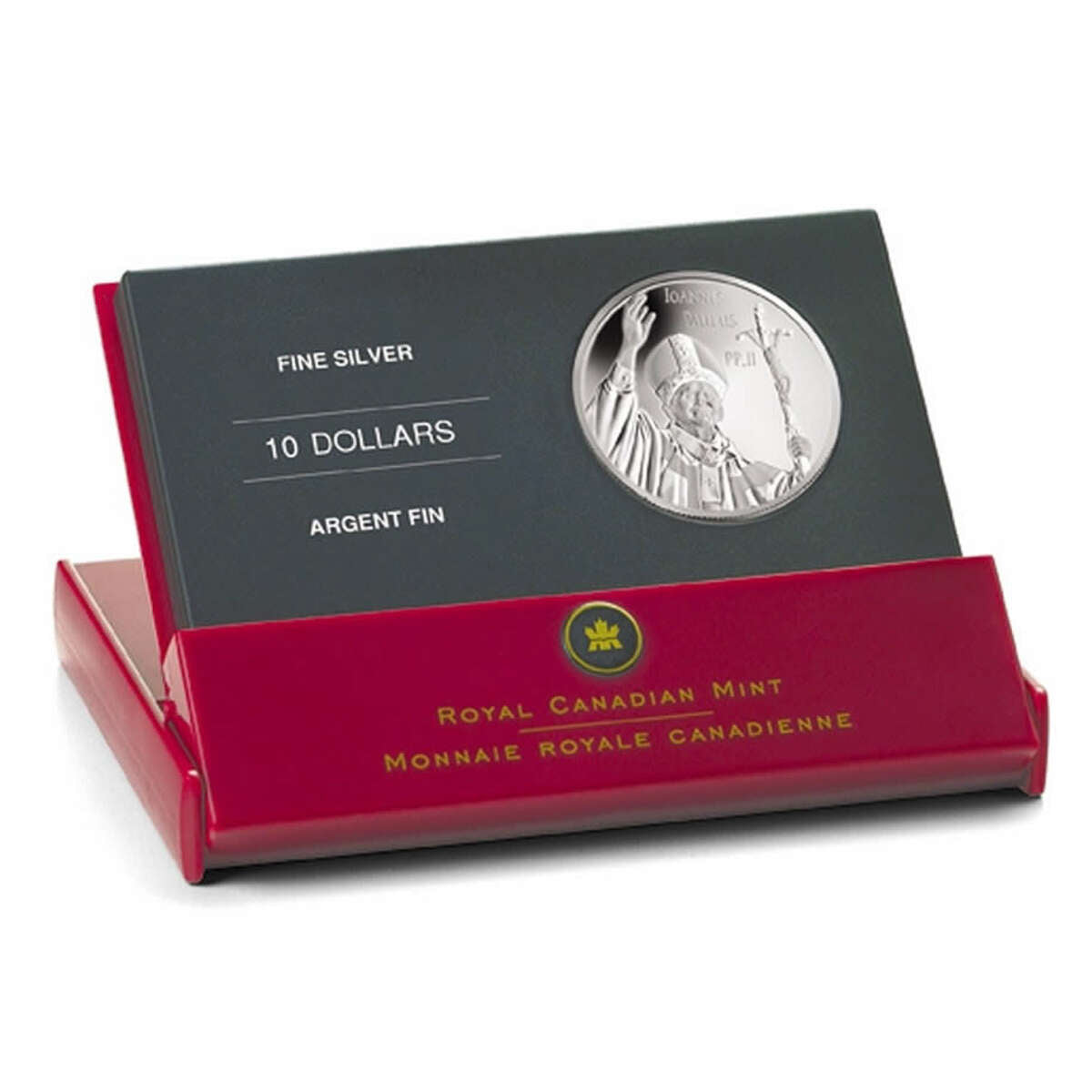 2005 $10 The Visit of Pope John Paul II to Canada - Pure Silver Coin