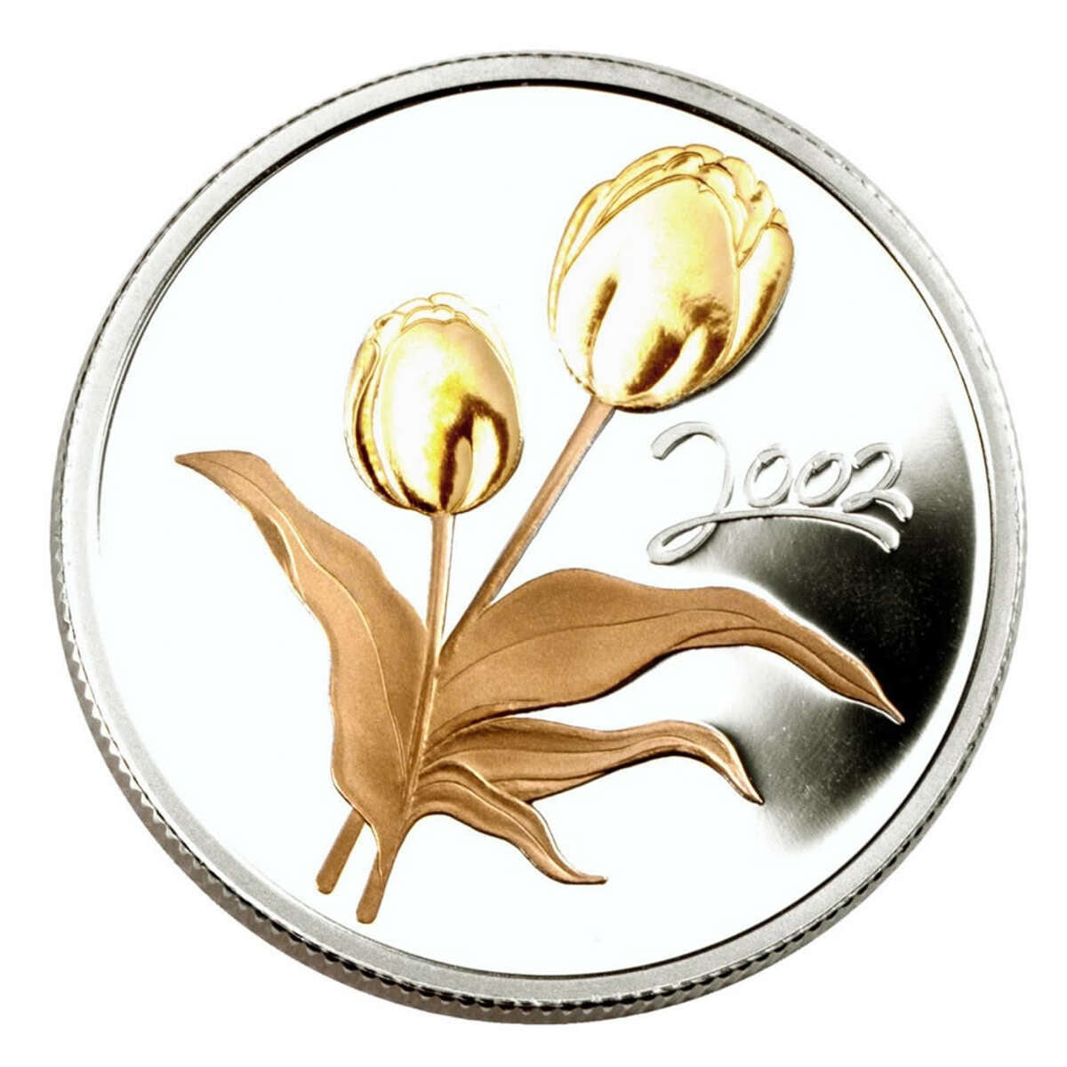 2002 50c Canadian Tulip Festival, 50th Anniversary - Sterling Silver Coin Default Title