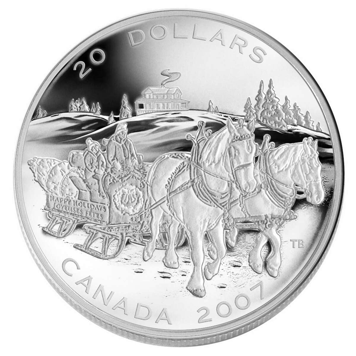 2007 $20 Holiday Sleigh Ride - Pure Silver Coin Default Title