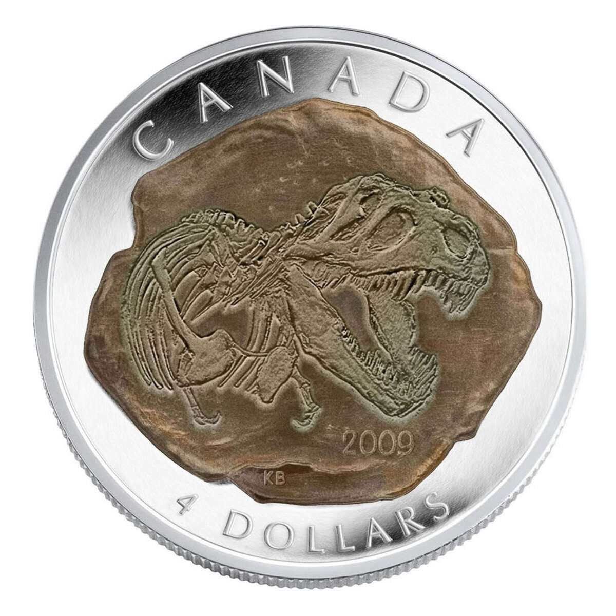 2009 $4 Dinosaur Collection: Tyrannosaurus Rex - Pure Silver Coin Default Title