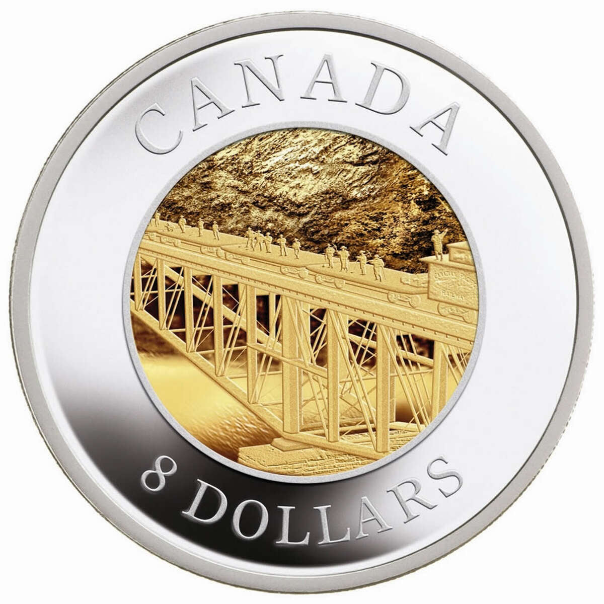 2005 $8 Canadian Pacific Railway, 120th Anniversary - Pure Silver Coin Set Default Title